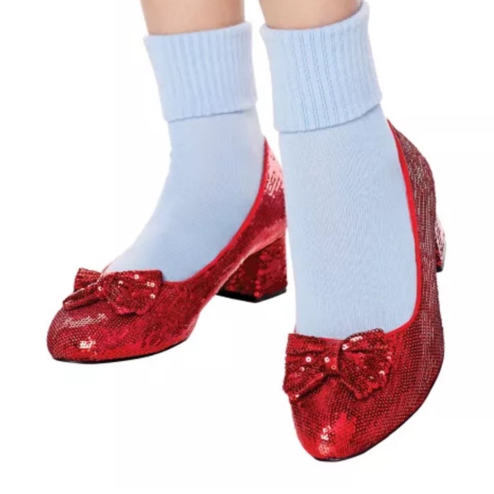 Dorothy ruby slipper sequin heels wizard of oz